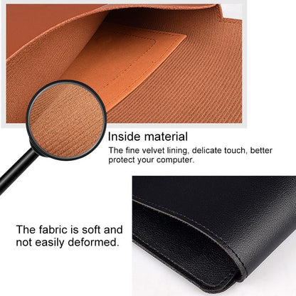 15.4 Inch Laptop Leather Sleeve Carrying Bag - Green
