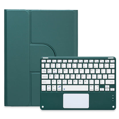 360 Degree Rotatable Bluetooth Keyboard Leather Case With Touchpad - Square Button - Light Purple - For Ipad 10Th Gen 10.9 2022