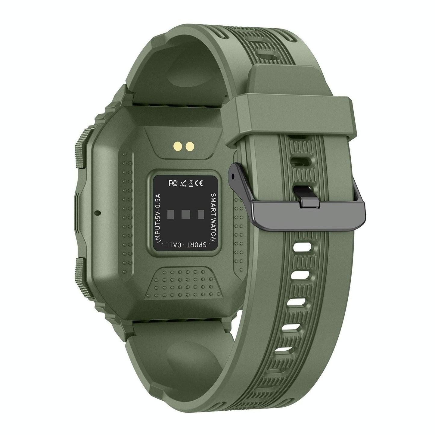 Waterproof Pedometer Sport Smart Watch Support Heart Rate / Blood Pressure Monitoring / Bt Calling - Coffee