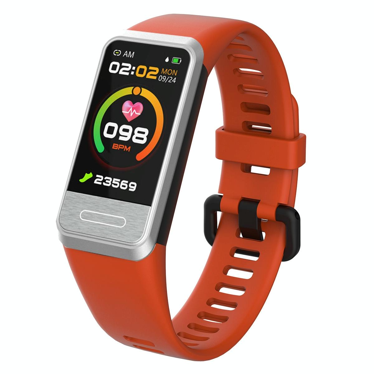 Smart Blood Glucose Sleep Tracker - Tft Hd Display - Pink