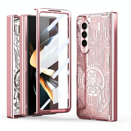 Foldable Electroplated Phone Case - Mechanical Legend 4.5g - Champagne Gold