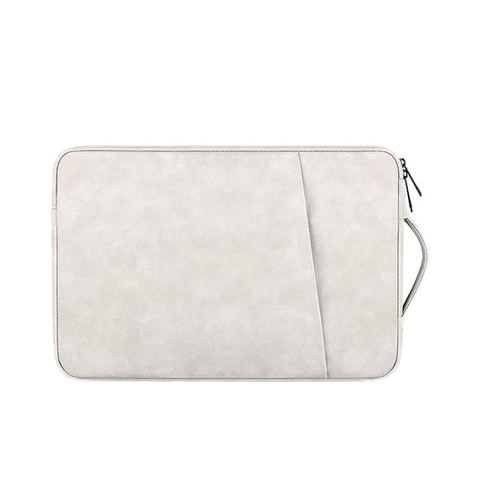 13.3 Inch Sheepskin Notebook Inner Bag - Natural - Elegant Gray
