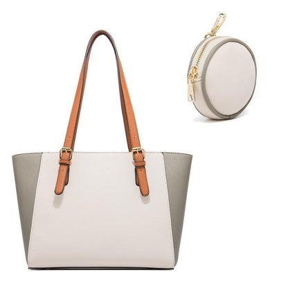 Large Capacity 3-in-1 Fashion Handbag for Women - Coffee