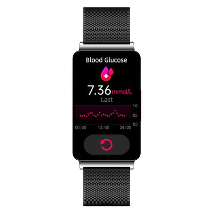 Smart Health Monitoring Watch With Colour Screen - Silver