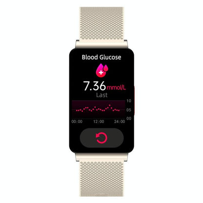 Smart Health Monitoring Watch With Colour Screen - Silver
