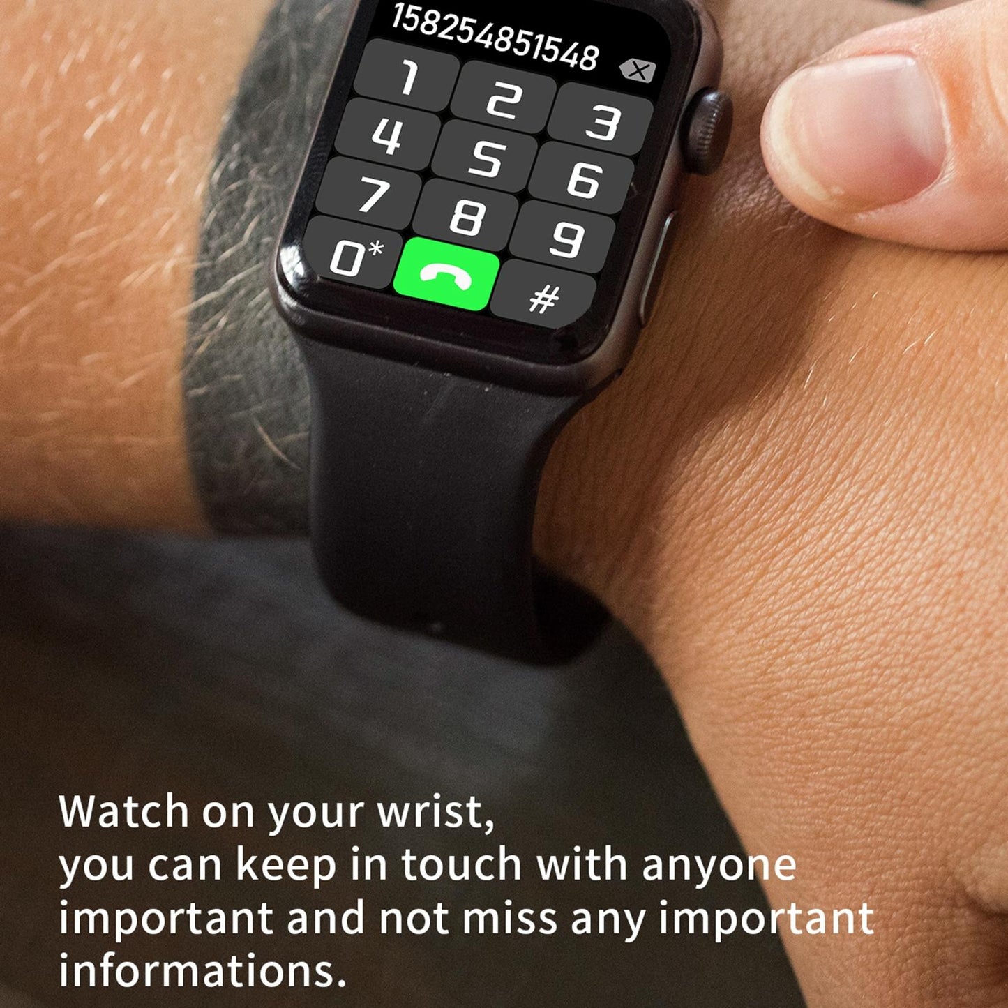 1.75 Inch Tft Screen Smart Watch Support Blood Pressure Monitoring / Sleep Monitoring - White