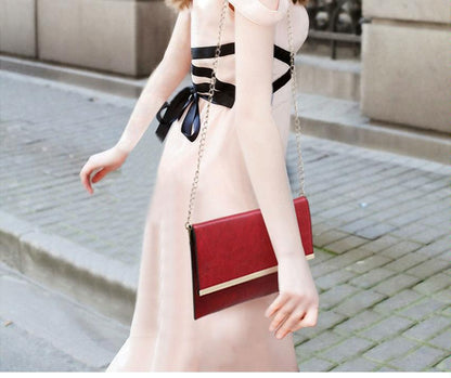 Versatile Leather Tote Bag for Women - 3-in-1 Design - Pink
