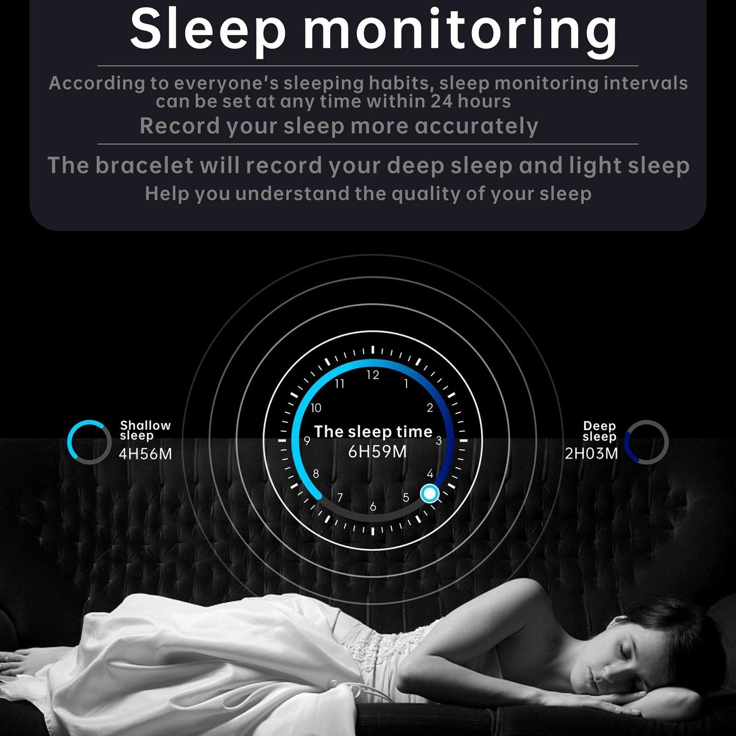 1.83 Inch Bt5.2 Smart Sport Watch Support Sleep / Heart Rate / Blood Oxygen / Temperature / Blood Pressure Health Monitor - Black + Grey