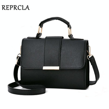 Women Small Leather Shoulder Bag - Flap Crossbody Messenger - Pink