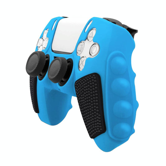 Silicone Gamepad Cover for Sony Ps5 - no Rocker Caps - Blue Black
