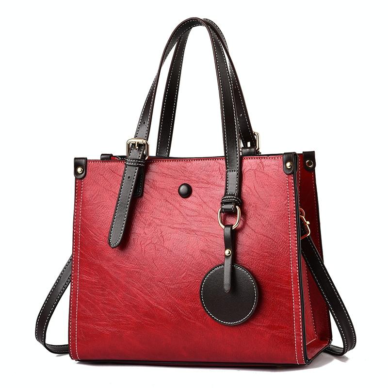 Vintage Multifunctional Handbag for Women - Caramel Colour