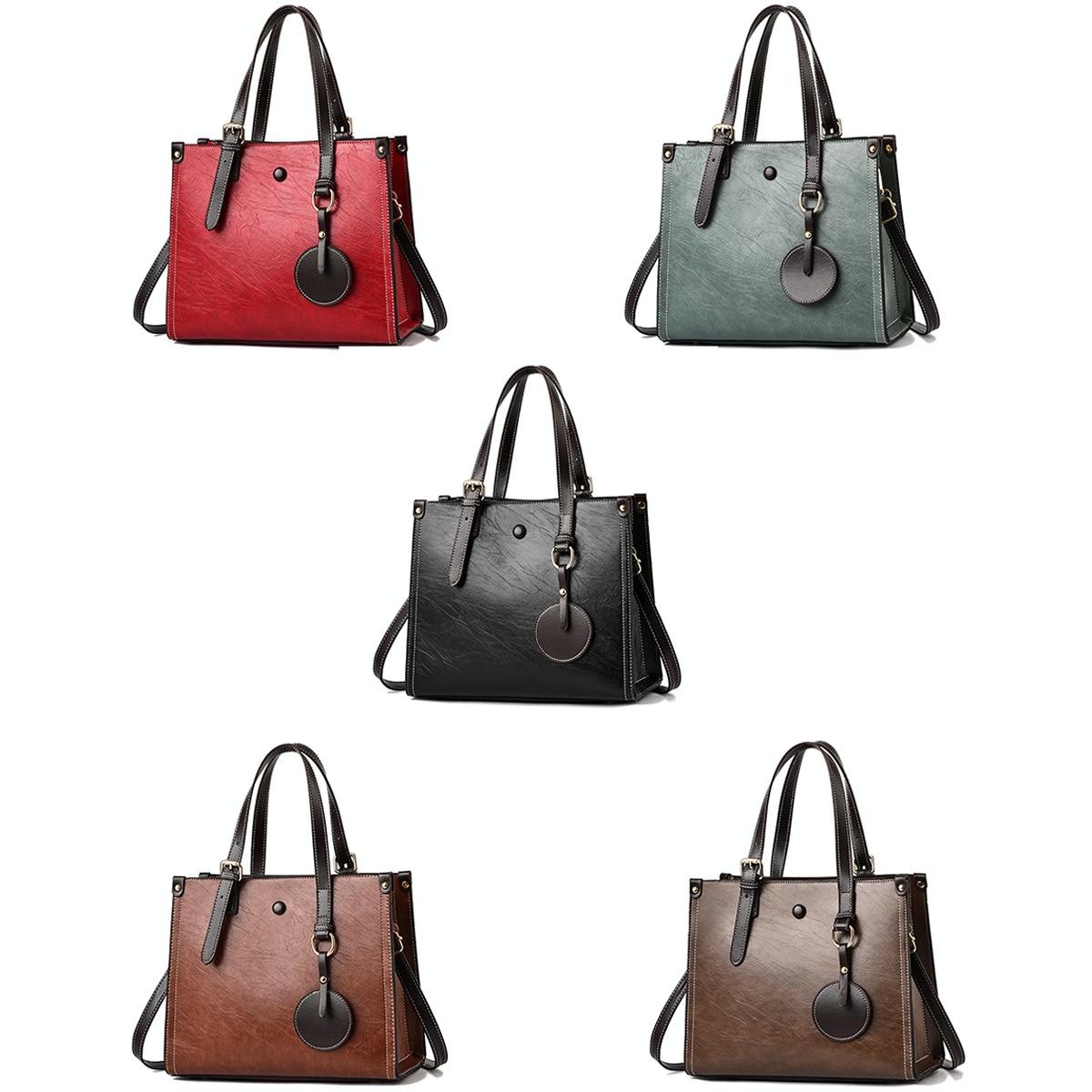 Vintage Multifunctional Handbag for Women - Caramel Colour