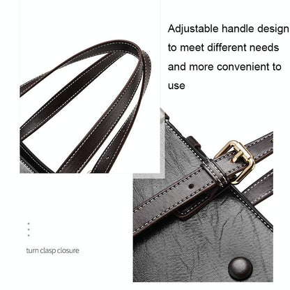 Vintage Multifunctional Handbag for Women - Caramel Colour