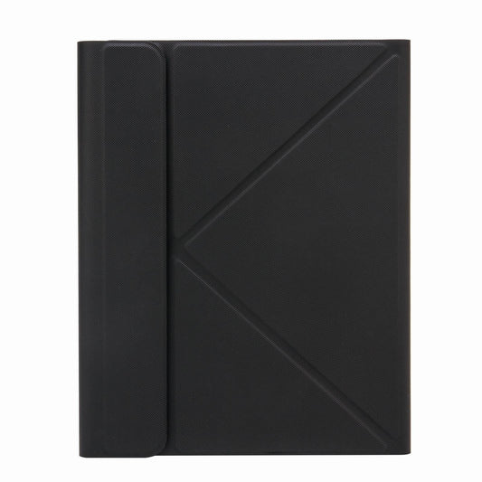 Bluetooth Keyboard Leather Case For Ipad 9.7 2018 / 2017 With Three-Fold Holder - Black