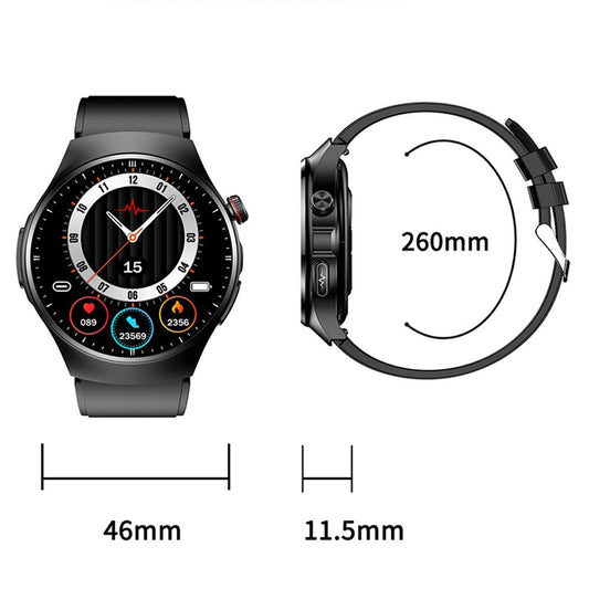 1.39 Inch Ip67 Waterproof Sports Health Monitoring Smart Bluetooth Calling Watch - Brown Leather