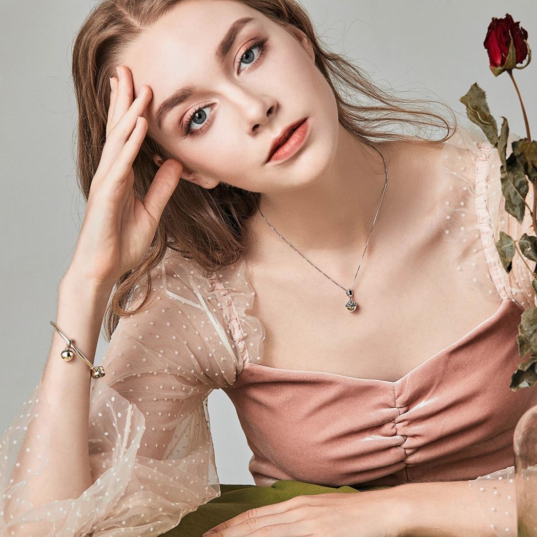 925 Sterling Silver Surprise Love Pendant For Diy Bracelets & Necklaces - Dark Green