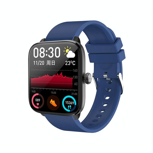 1.96 Inch Ip67 Waterproof Silicone Band Smart Watch Supports Dual-Mode Bluetooth Call / Heart Rate Monitoring - Gold