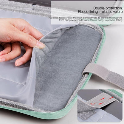 Leather Portable Bag with Cloth Texture - Pink