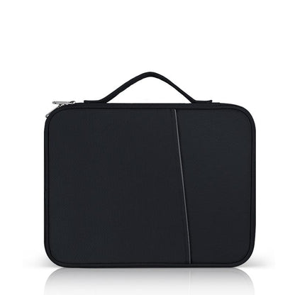Leather Portable Bag with Cloth Texture - Pink