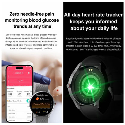 1.43 Inch Amoled Smart Watch With Bt Call & Health Tracking - Blue