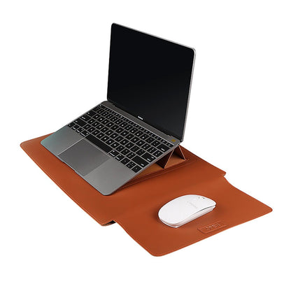 3-in-1 Multifunctional Laptop Bag - Fits 13.3 Inch - Pu Material - Armygreen