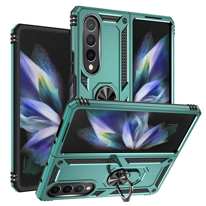 For Samsung Galaxy z Fold4 5G Tpu & Pc Shockproof Phone Case - Blue