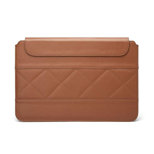 14-15 Inch Thin & Light Microfiber Leather Notebook Liner Bag for Computers - Brown