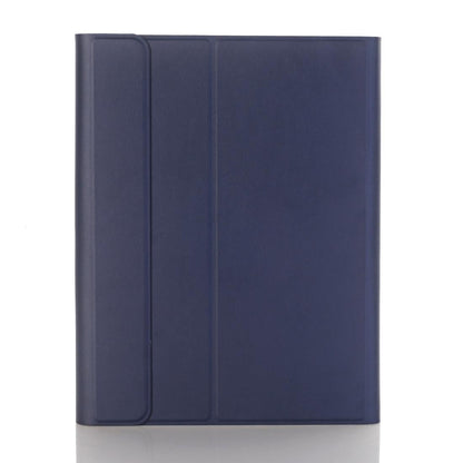 Ultra-Thin Bluetooth Keyboard Leather Case For Ipad Air / Pro 10.5 With Pen Slot & Holder - Dark Blue
