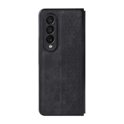 For Samsung Galaxy z Fold4 5G Embossed 3d Skin Texture Phone Case - Sleek Design - Purple