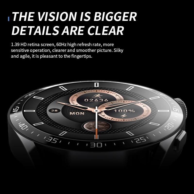 1.39 Inch Ip67 Waterproof Health Monitoring Bluetooth Call Smart Watch With Nfc Payment - Green