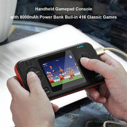 Portable Game Console With 8000Mah Battery And Colour Screen - Black