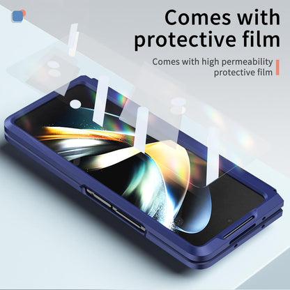 Telescopic Hinge Foldable Phone Case with Stand - 5g - Purple