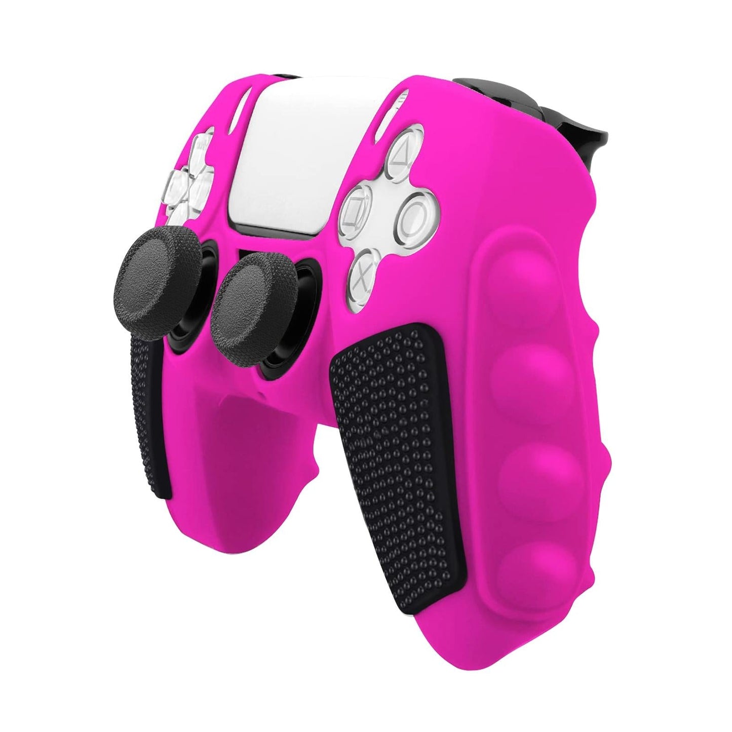 Silicone Gamepad Cover for Sony Ps5 - no Rocker Caps - Pink Black