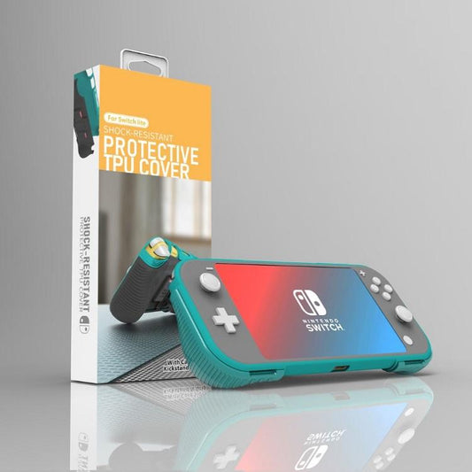 Protective Shell for Switch Lite with Game Card Box and Grip - Pure Green