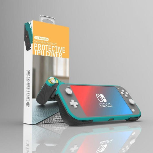 Protective Shell for Switch Lite with Game Card Box and Grip - Pure Green
