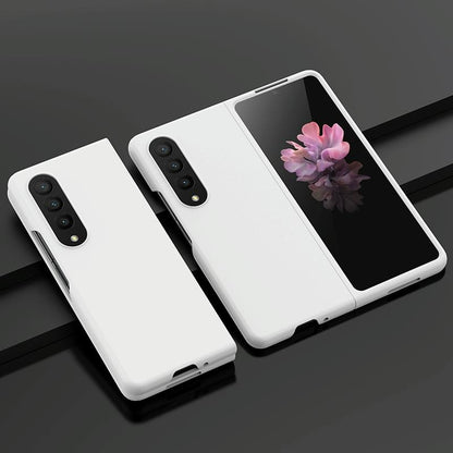 For Samsung Galaxy z Fold4 5G Smooth Skin Phone Case with Big Hole Fuel Injection - Purple