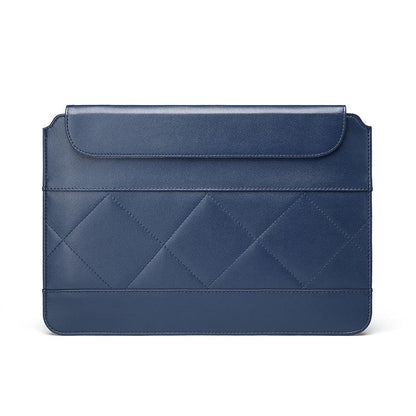 14-15 Inch Thin & Light Microfiber Leather Notebook Liner Bag for Computers - Gray