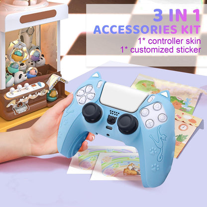Silicone Cat Ear Gamepad Cover for Sony Ps5 - Yellow