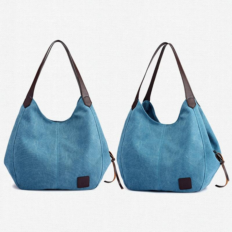 Retro Art Lady Shoulder Bag - Simple & Chic Beige - Black