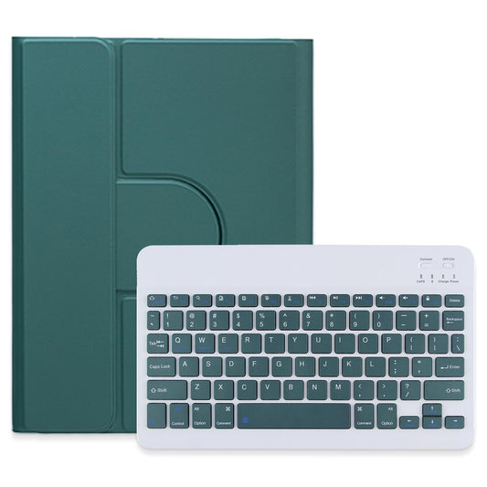 360 Degree Rotatable Bluetooth Keyboard Leather Case - Square Button - Lavender Purple - For Ipad Air 2022 / Ipad Pro 11 2021