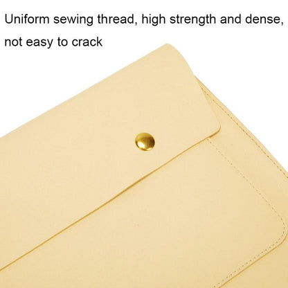 3-in-1 Waterproof Leather Laptop Liner Bag - 14 Inches - Avocado Green