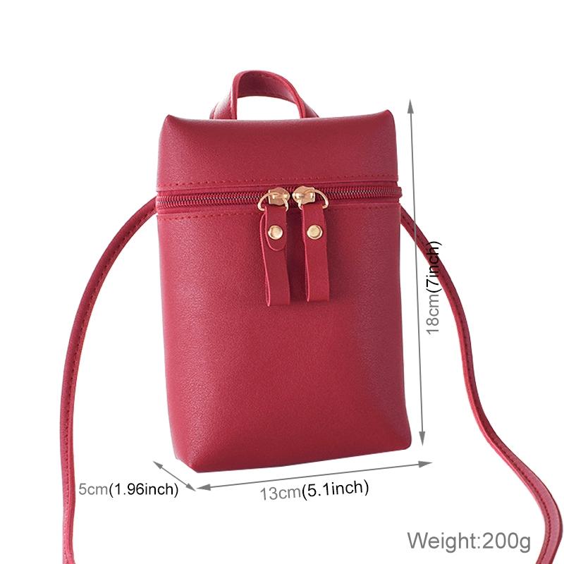 Simple Casual Shoulder Messenger Bag Small Crossbody Bucket Bag For Women - Pink