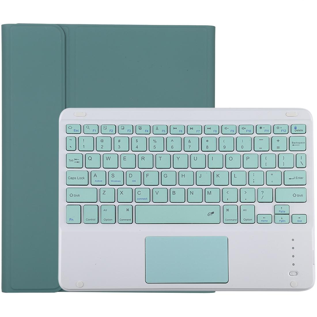 Bluetooth Keyboard & Tablet Case For Ipad 10.2 / Ipad Air 2019 - Detachable Touch Pad Pen Slot Holder - Microfiber Leather - Pink