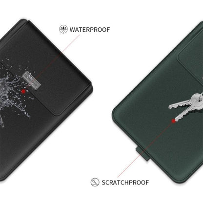Universal Waterproof Laptop Bag Set With Handle Stand Pen Holder Winders Mouse & Charger Bags - Green