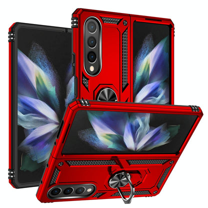 For Samsung Galaxy z Fold4 5G Tpu & Pc Shockproof Phone Case - Black
