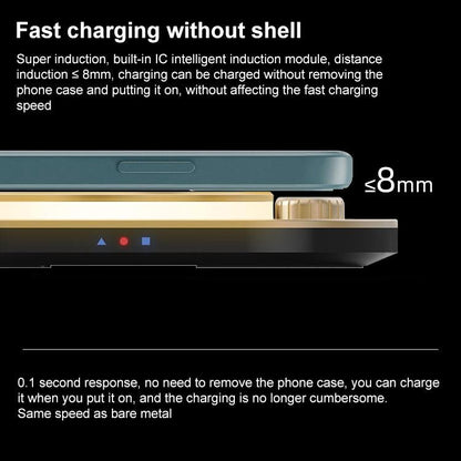 15W 3 In 1 Wireless Charger & Table Lamp - Green