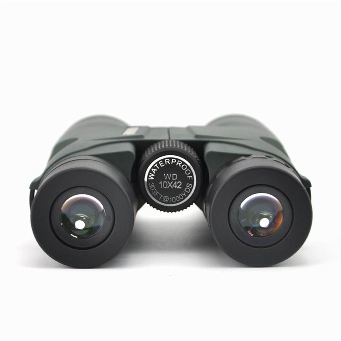 Waterproof 10x42 Binoculars for Outdoor Sports Birdwatching and Hunting - Green