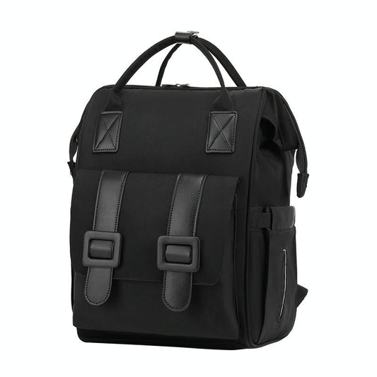 Convertible Diaper Bag Backpack for Baby Care - Classic Black