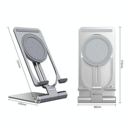 15W Foldable Wireless Charger & Phone Holder - Dark Gray