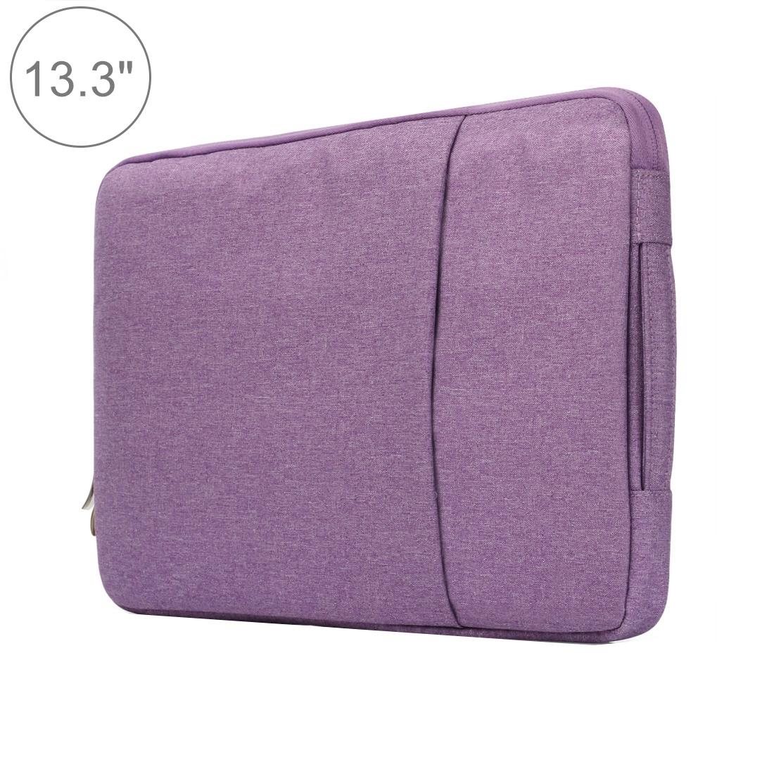 Universal Denim Laptop Bag for 13.3 Notebooks - Fits Macbook Air / Pro - Portable & Stylish - 35.5x26.5x2cm - Grey